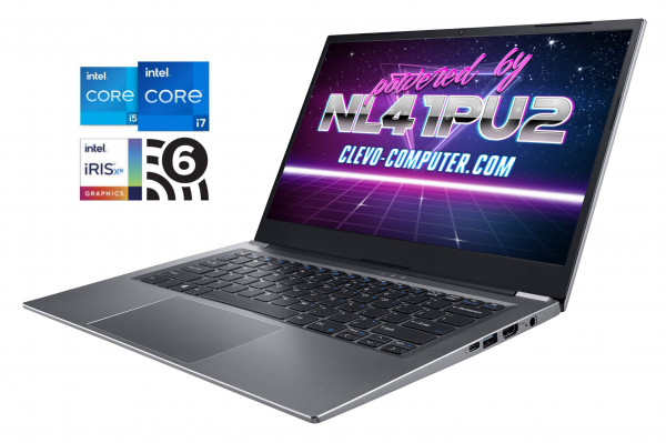 CLEVO NL41PU2 | 14.0" FULL HD | INTEL CORE i5-1235U / i7-1255U | INTEL IRIS XE GRAPHICS