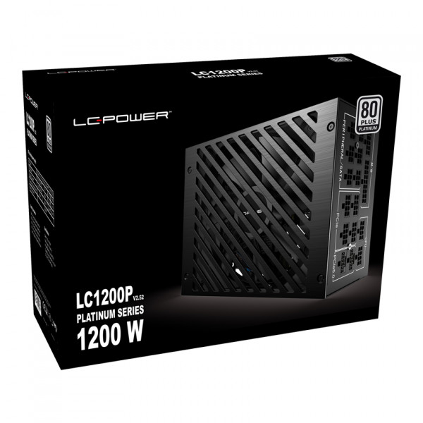 LC-Power Platinum-Serie LC1200P V3.0 PCE-e 5.0 Modular 1200W retail