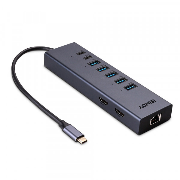 DST-Mini Duo, USB C Laptop Mini Dockingstation 2x 4K HDMI (43373)