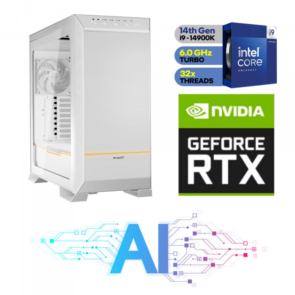 AI Konfiguracja z Intel Core i9-14900K, NVIDIA RTX 4090, 128GB RAM, 6TB SSD, ELITE RGB 360