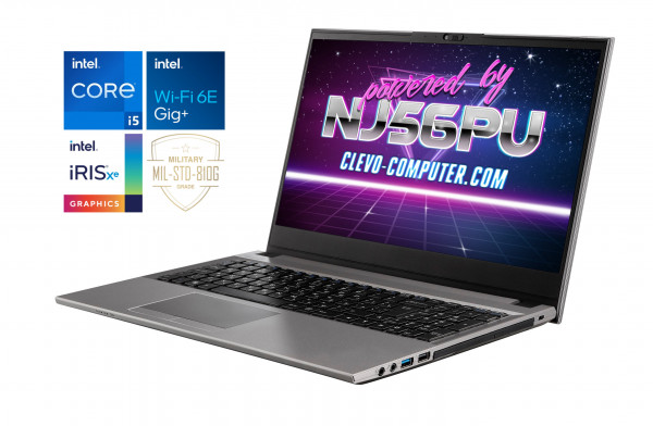 CLEVO NJ56PU | INTEL CORE i5-1235U | GRAFIKA INTEL Xe | MIL-STD 810G